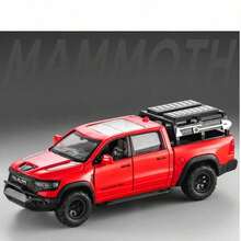 1pc High Performance Off-Road Vehicle, Zinc Alloy Die-Cast 1:32 Scale Pickup Truck Model, With Realistic Sound And Light Functions, Openable Doors And Hood, Perfect Collectible Toy Or Birthday Gift For Young People, Gift - Multicolor - View 4