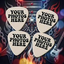 10 buah pick gitar dua sisi yang dapat disesuaikan dan dipersonalisasi, mendukung pengunggahan gambar khusus, ketebalan 0,81 mm, cocok untuk gitar akustik dan elektrik, hadiah unik untuk pecinta musik, sempurna untuk latihan sehari-hari. - MultiWarna - View 2