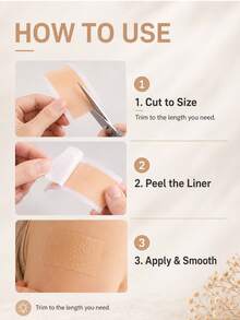 2/4pcs Of Silicone Gel Scar Patch, Self-Adhesive Scar Concealer, Matches Human Skin Tone, Invisible Coverage, Breathable And Comfortable, Suitable For Various Social Occasions, Such As Meetings, Dates, Dinners, And Ceremonies. - Skin-colored Scar Patch - View 10