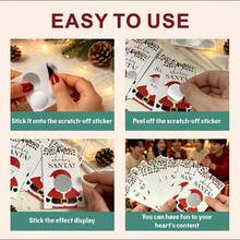 Christmas Scratch-Off Card Set – "Who Has Santa?" Party Game Cards And Holiday Raffle Tickets; Suitable For Halloween, Christmas, And New Year's Celebrations - Multicolor - View 6