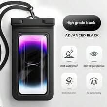 1 buah Kantong Ponsel Tahan Air IPX8 dengan Tali Pergelangan Tangan dan Fungsi Pencahayaan, Tas Kering Layar Sentuh PVC 3D, Tali Serut yang Dapat Diatur, Casing Ponsel Tahan Air Universal, Cocok untuk Ponsel hingga 7,0 Inci, Kompatibel dengan iPhone 17/16/15/14/13/12/11 Pro Max Plus XS dan Galaxy S24/S23/S22, Cocok untuk Berenang, Menyelam, Kayak, Arung Jeram, Pantai, Kolam Renang, Perjalanan Kapal Pesiar, Petualangan Luar Ruangan, Pelindung Ponsel Olahraga Air Portabel, Hadiah Ideal untuk Pelajar dan Penjelajah - MultiWarna - View 21