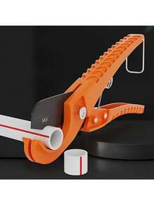 Heavy Duty Ratchet Pipe Cutter, Suitable For PVC/PEX Pipes - Equipped With Adjustable Tension Device, Durable Plastic Body And Metal Clamp, 0-32mm Pipe Cutting Tool (No Assembly Required) - Plumbing And HVAC Duct Maintenance Tool - Multicolor - View 1