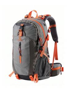 CAMEL CROWN Large Capacity Lightweight Outdoor Hiking Backpack, Professional Hiking Backpack, Suitable For Hiking, Sports And Travel - Grey - View 1