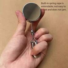 1pc Multi-Function Automatic Retractable Hook, Easy-Pull Towel Hanging Hook, No-Drill Home Essential - Multicolor - View 1