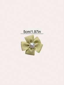 10pcs Cute Girls Pearl Flower Hair Clips, 3D Fabric Petal Design, Children's Bun Hair Clips, Suitable For School, Outings, Festivals, Versatile Energetic Little Girl Hair Accessories - Red - View 5