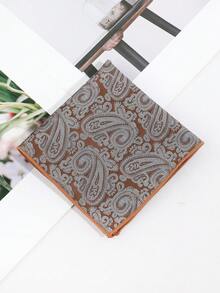 1pc Men's Fashion Versatile Exquisite Paisley Pattern Pocket Square Handkerchief Suit Breast Pocket Square Suitable For Daily Business Banquet Matching - Multicolor - View 7