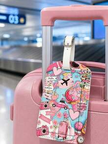 Passport Holder, Luggage Tag, Creative Illustration, Multiple Card Slots And Compartments, Cute Passport Case, Travel Accessories - Multicolor - View 4