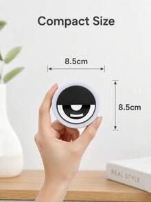 Black Clip-On 3-Level Adjustable Phone Selfie Ring Light, Suitable For Makeup, Live Streaming, Photography, Ring Fill Light, Phone Clip-On Fill Light, 3-Level Adjustable Selfie Light, Live Streaming Facial Fill Light, Beauty Photography Light, Portable Phone Ring Light 150mAh - Black - View 5