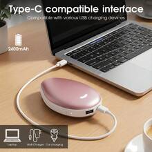Double-Sided Heating Rechargeable Portable Hand Warmer, Essential For Winter Outdoor Camping And Hunting, Halloween And Christmas Gift - Single Pack - View 7