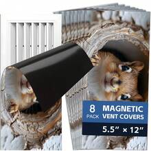 Fun Cartoon Animal Magnetic Ventilation Cover, 12 * 5.5 Inches And 15.5 * 8 Inches, Used As A Flexible PVC Sleeve Cover For Metal Floor, Wall, Ceiling Vents, Ventilation, And Odor Blockers To Prevent Foreign Objects From Falling Off - B - View 54
