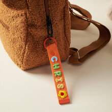 Custom Embroidered Name Keychains, Personalized Water Bottle Straps, Custom Bag Charms, Personalized Back-To-School Gifts For Family - Multicolor - View 6