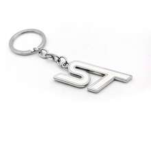 Metal ST Style Car Keychain Key Ring Holder For Ford Focus Fiesta Kuga Mondeo Ecosport Fusion Vehicle Accessories - A - View 9