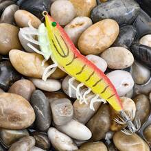 ANFS 1pc 3D Hybrid Shrimp Glow-In-The-Dark Squid Jig Fishing Lure Umpan Pancing Sotong - Multicolor - View 13