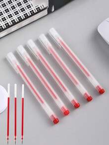 10pcs Translucent Matte Red Needle Pens, Fine Tip Drawing Pens, Smooth Line Flow With Uniform Lines, Suitable For Back To School Classroom Hand-Drawn Notes Outlining, Christmas Illustration Contour Drawing, Halloween Theme Line Art Pattern Sketching, Hand-Drawn Stationery Short Video Promotion - Red - View 11