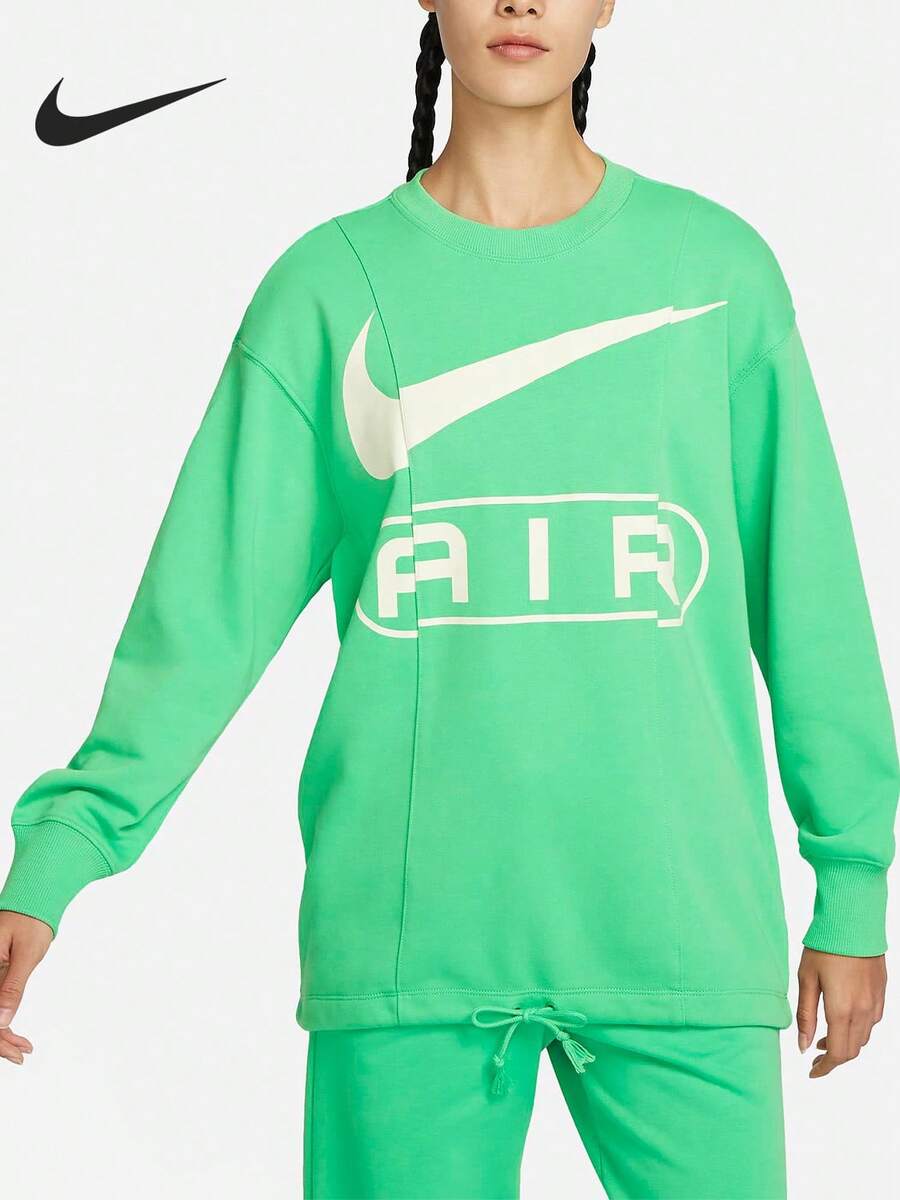 Sweatshirt Leher Bulat French Terry Ukuran Besar Nike untuk Wanita FN1898-363 - FN1898-363 - View 1
