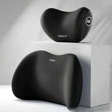 1 Set Memory Foam Car Headrest Neck Pillow And Lumbar Support Cushion, Memory Foam Lumbar Support, Memory Foam Headrest - one-size - View 15