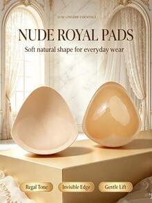 Self-Adhesive Bra Pads, Bra, Adhesive Padding, Invisible Thickened Bra Pads For Bikini, Lingerie Accessories, Reusable Adhesive Bra Pads With Padding - Suitable For Dresses And Bikinis - Multicolor - View 7