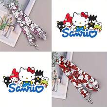 SANRIO 1pc 2D Hello Kitty Cute Cartoon Character Pendant - Detachable Phone Lanyard Keychain, Card Holder Accessory, Suitable For Fashion Keychain, Office Or Travel Use, Perfect Gift For Hello Kitty Fans, Family And Friends - Multicolor - View 9