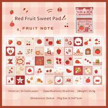 Yuxian Mini Sticky Note Pad, Four Seasons Sweet Shop, Cute Soft Pattern Planner Base Memo Sticker - one-size - View 13
