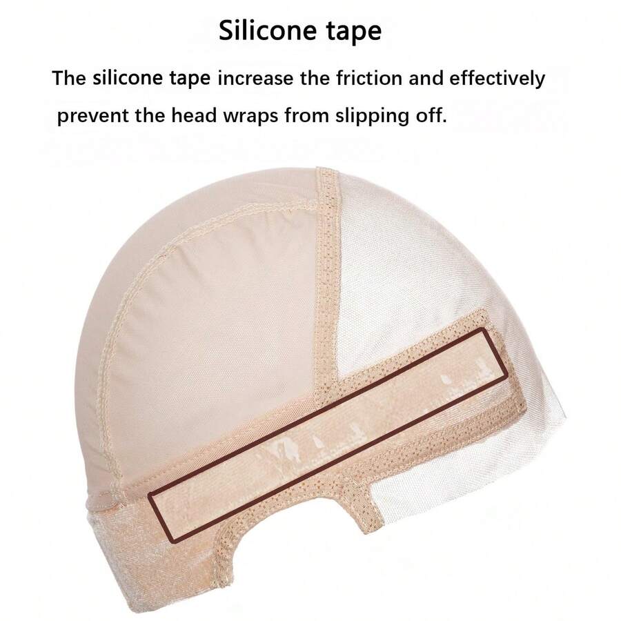 Mũ đội tóc giả bằng silicone ren cho nữ, mũ đội tóc giả có băng đeo điều chỉnh được, dùng cho tóc giả ren và tóc giả đỉnh đơn - mũ ren có băng đeo - Xem 1