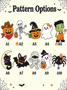 Personalized Plaid Halloween Basket, Customized Halloween Trick Or Treat Bag - Multicolor - View 7