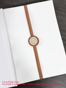 Exquisite Leather Reading Stationery, Page Clips & Closure Straps, Cute Elastic Book Bands, Reading Bookmark Clips, Suitable For Diaries, Notebooks, Planners, Hardcover Books Page Marking, Reading Assistance Tools, Cute Book Lover Reading Accessories - A - View 17