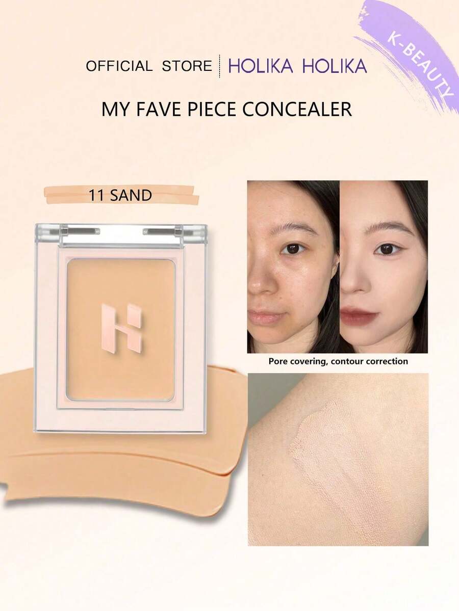 HOLIKA HOLIKA MY FAVE PIECE 遮瑕棒 11，全效遮瑕棒，輕鬆打造自然妝感。擁有飽滿可疊加的顯色度，易於暈染，適合所有膚色。2g/0.07 Oz.