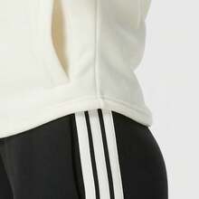 Jaket Kasual Wanita adidas Berlapisan Bulu untuk Latihan Olahraga, Warna Putih Gading - putih pucat/cokelat - View 7