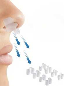 8pcs Nose Clip Set - Battery-Free, Sports Nose Clip, Ventilated Nose Clip, Outdoor Nose Clip, Reusable, Non-Slip Design - Multicolor - View 1