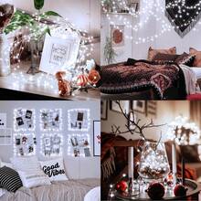 New High Brightness Christmas String Lights, F-Type Plug Connection; 1000/500/300 LED, Plug-In String Lights, Silver Wire Design, Discreet; Perfect For Christmas Decoration; Features 8 Lighting Modes; Ideal For Outdoor Decoration, Bedroom, Wedding, Party, Festival Celebration, Christmas, Halloween And Other Occasions. IP44 - EU F Type Plug(220-240V) - View 11