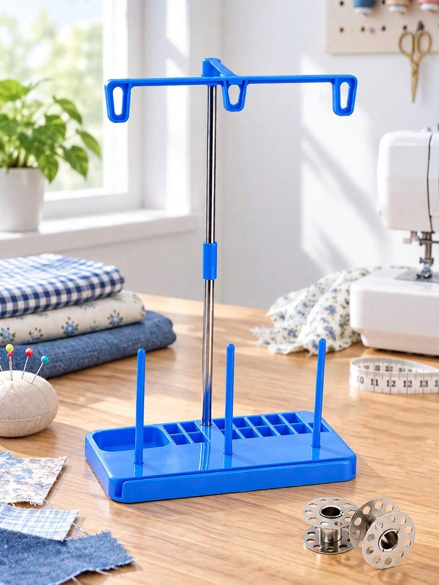 3-Roll Sewing Machine Thread Rack - Suitable For Home Embroidery, Detachable Sewing Storage Rack, Dedicated Sewing Machine Thread Rack, Suitable For Home And Handmade Sewing Studio - Multicolor - View 1