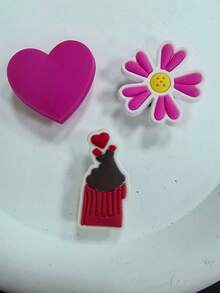 10PCS Pink Fashion Shoe Charms, Assorted Pink Patterns, Easy To Install & Remove, Create Unique Outfits, Perfect For Personal Use & Gifting - Pink - View 5