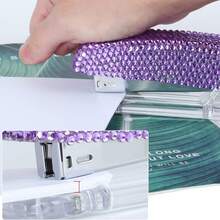 Handmade Dazzling Diamond-Crystal Stapler For Office, School, Or Home (Purple) - Multicolor - View 4