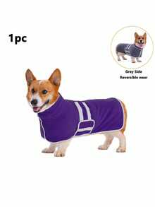 1pc Reversible Dog Absorbent Bathrobe, Plush Bathrobe, Soft And Comfortable, Quick-Drying And Adjustable, Suitable For Different Dog Breeds And Body Types, Ideal For Bathing, Swimming, Beach And Daily Care - Multicolor - View 48