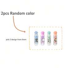 1pc/2/4pcs Cute Pixel Cat Paw Press-Type Dot Glue, Retractable Dot Adhesive Roller, Great For Daily Study, Office Use, Student Rewards - Multicolor - View 11