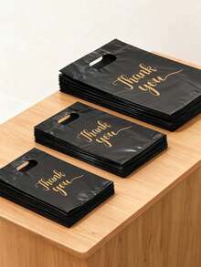 100Pcs Thank You Gift Bags, Cookie Candy Packaging Bags For Wedding Party Retail Shopping - Multicolor - View 1
