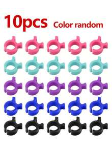 20/10/1pc Heavy Duty Spool Clamp Protector With Threaded Lock - Fits All Spool Sizes (Inner/Outer Thread) - Multi-Color Options, Pipe Connector, Suitable For Automotive, HVAC And Plumbing - Compatible With Standard Valves And Fittings, Spool Holder, Prevents Spool End Detachment, Spool Fixing Clip, Spool Fixing Ring, Silicone Spool Ring - Multicolor - View 5