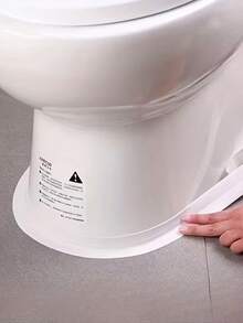 4pcs Heavy Duty Self-Adhesive Bathtub And Toilet Sealing Tape - Edge Protection Strip, Suitable For Bathroom, Shower, Sink, Floor And Wall Sealing - Easy To Apply, Long-Lasting Adhesion, Smooth Surface Sealing | Moisture-Proof Material - White - View 6