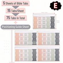 Unisex Bible Tabs, 75 Pieces, Pink Bible Tabs, Bible Book Tabs, Bible Study Tabs, Bible Index Tabs, Bible Learning Supplies, Perfect Gift - Bible Label - View 15