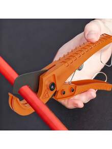 Heavy Duty Ratchet Pipe Cutter, Suitable For PVC/PEX Pipes - Equipped With Adjustable Tension Device, Durable Plastic Body And Metal Clamp, 0-32mm Pipe Cutting Tool (No Assembly Required) - Plumbing And HVAC Duct Maintenance Tool - Multicolor - View 5