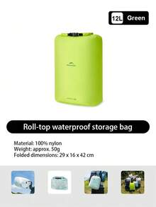 Naturehike 2L/4L/8L/12L/20L 捲口防水收納袋，真空排氣設計，PU 2000mm 防水，多場景使用，適合戶外露營、旅行、商務出差 - 彩色 - 查看 27