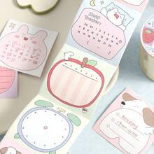 1 Roll Tearable Sticky Note Washi Tape, Fresh & Minimalist Korean Style Daily Series, Writeable Adhesive Stickers, Easy-Tear Memo Tape, Cute Pet Animal Theme Pattern, Suitable For Scrapbooking, Collage, Notebook, Photo Album, Diary Decoration, Essential Student Stationery For Back To School - 1 Roll - View 5