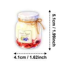 50pcs Dessert Food Watercolor PET Stickers, Suitable For Laptop, Water Bottle, Luggage, Helmet, Notebook And Other DIY Creative Toys - Multicolor - View 3