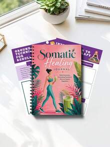 1pc English-Version Somatic Healing Journal Body Awareness And Emotional Wellness Notebook With Nervous System Check-Ins Grounding Practices Trigger Tracking Reflection Prompts And Daily Self-Care Notes - A5 - View 3