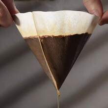 50/100pcs Coffee Filter Paper, Cone-Shaped Filter Paper, Easy To Use, Upgraded Design, V02 Size, Suitable For Pour-Over Coffee And Drip Coffee Maker, V-Shaped Pour-Over Coffee Filter Paper, Filter Cup, Suitable For Pour-Over Coffee, Suitable For Pour-Over Coffee Filter Cup (White), Back To School Essential Stationery - White - View 6