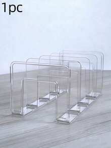 1/4pcs Bag Storage Rack, Space-Saving Storage Rack (Small Size, Only Fits Handbags Or Coin Purses) - Clear - View 12