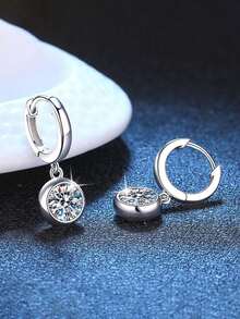 1 Pair Elegant Cubic Zirconia Earrings For Women Wedding Engagement Party Jewelry Valentine's Day Gift - 1# - View 2