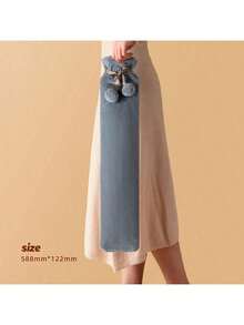 1pc Long-Shaped Hot Water Bag,Water-Filling Hand Warmer,Durable,Anti-Explosion,Winter Warm Supplies(Due To Different Batches,Colors Of The Inner Liner May Vary.We Apologize For Any Inconvenience Caused,Silk Ribbon,Rib Color, Design Randomly Assorted) - Multicolor - View 13
