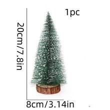 Mini Christmas Tree Desktop Ornament DIY Pine Needle Tree Christmas Decoration Snow-Covered Pine Tree Mini Christmas Tree, Snowy Holiday Tree, Christmas Party Suggestion, Home Desktop, Party Centerpiece Decoration Or Gift - F - View 12