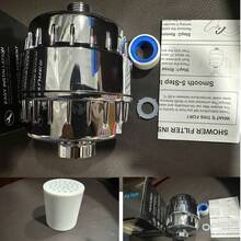 1/3pcs Shower Filter, High Water Pressure Filtration Shower Head With Replacement Filter Cartridge, Removes Chlorine And Heavy Metals, Water Softener For Bathroom, Universal Interface, Christmas And Holiday Gift - Multi-color Style - View 2